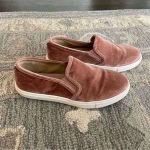 Steve Madden Pink Blush Crushed Velvet Sneakers